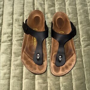 Birkenstock Black and Brown Sandals